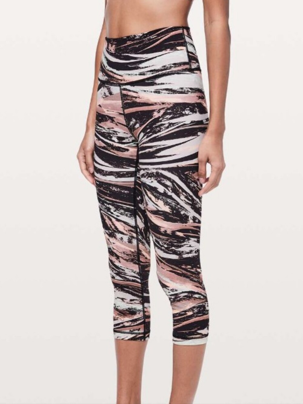Lululemon Wunder Under Crop High-Rise 21" Colour Splash Multi EUC